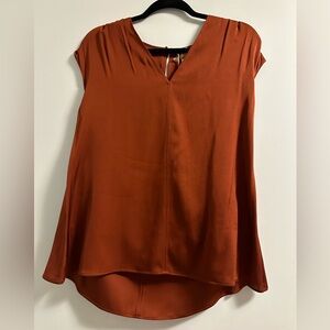 Copper Russet Hugo Boss Silk Top (4)
